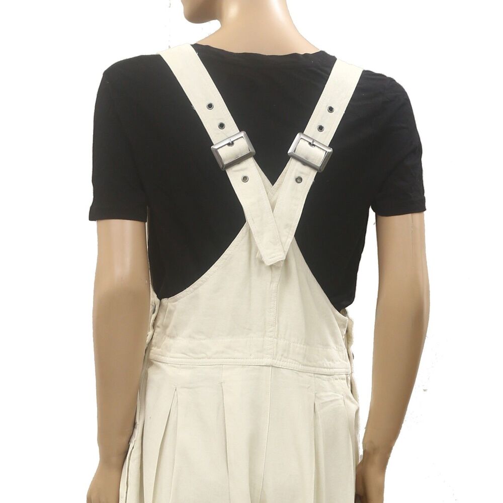 Free People We The Free Felix Tapered Overalls Jumpsuit Pinafore Solid XS 287220 - Picture 5 of 5